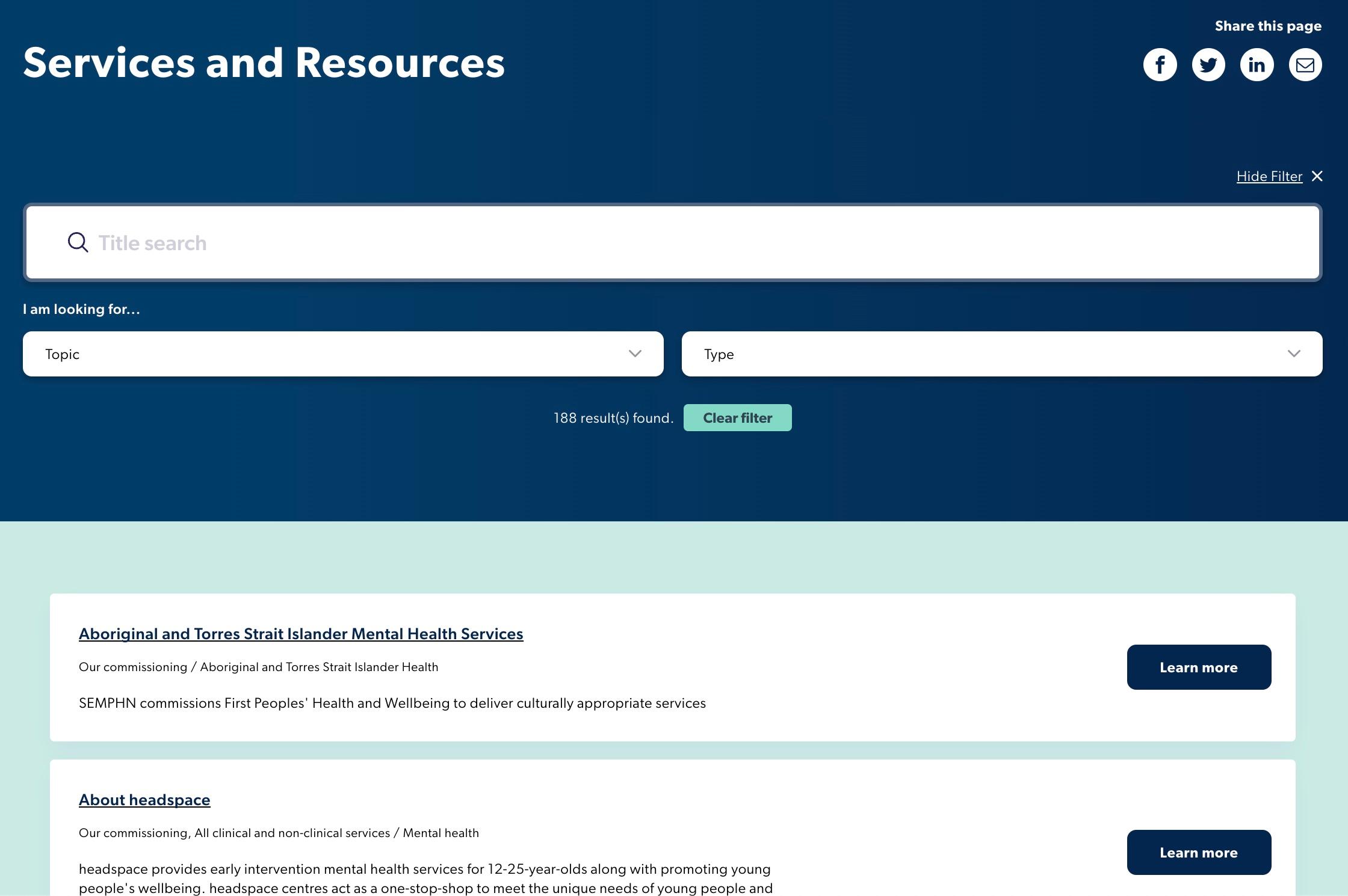 Hospital Network Resource Finder